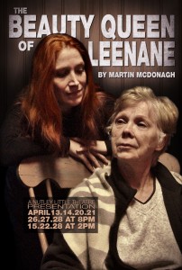 The postcard advertising NLT's production of 'The Beauty Queen of Leenane'