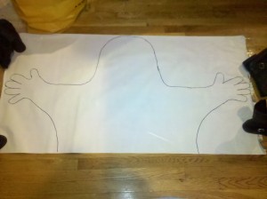 The pattern for Packy's rug monster puppet